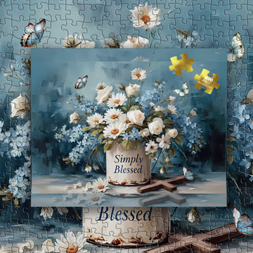 Pezzi di puzzle semplici benedetti 1000 pezzi